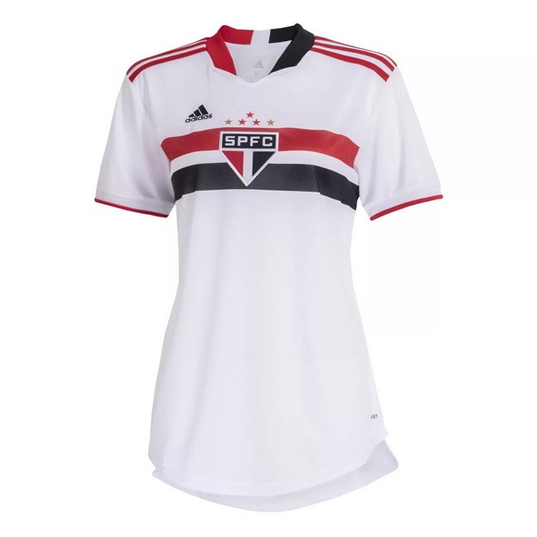 Camiseta São Paulo 1ª Kit Mujer 2021 2022 Blanco